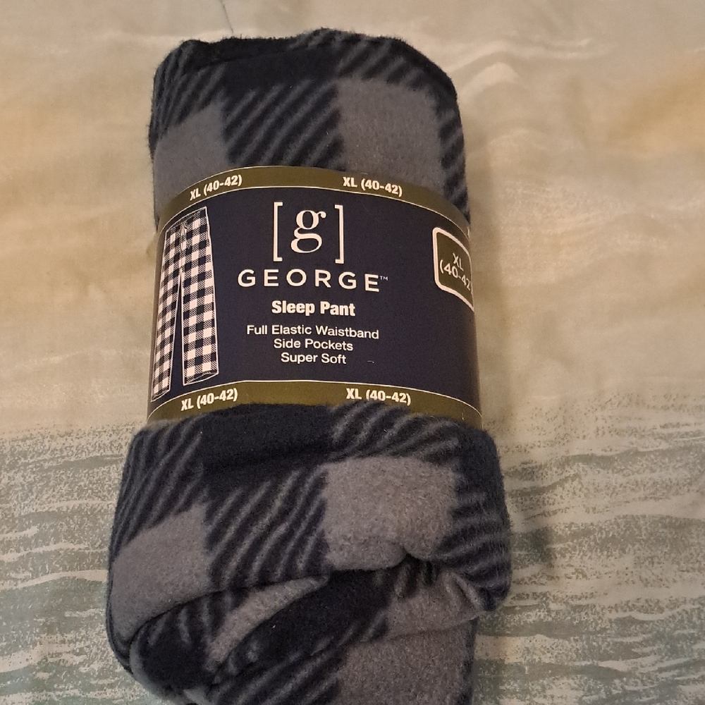 George Navy and Gray Sleep Pants